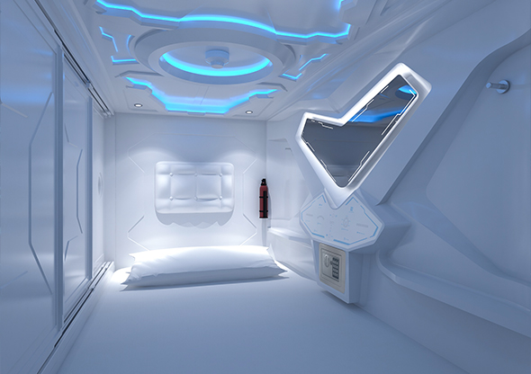 Space capsule technology horizontal single cabin luxury version