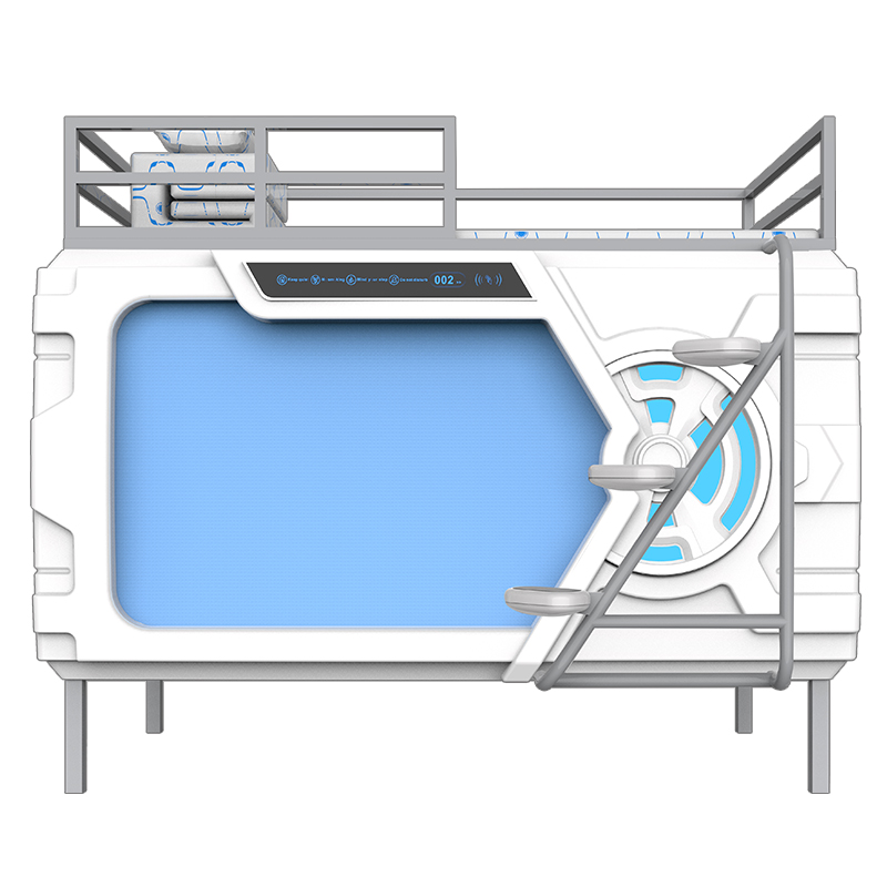 科技款款太空舱门横式双人舱床