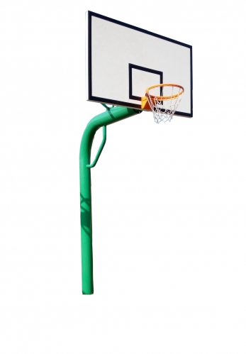 219 buried round pipe basketball stand