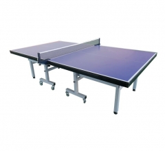 Single- foldable tennis table with wheel