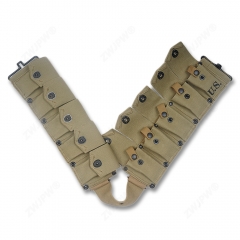 二戰美式 M1加蘭德十聯 通用戶外小包（復刻影視道具）卡其）