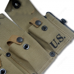 二戰美式 M1加蘭德十聯 通用戶外小包（復刻影視道具）卡其）