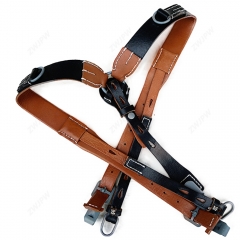 二戰 Y帶Y型背帶 頭層純牛皮（復刻影視道具）