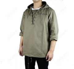 二戰時期美式 USN 夾板服 罩衫 NAVY 復古連帽帽衫 （復刻影視道具）