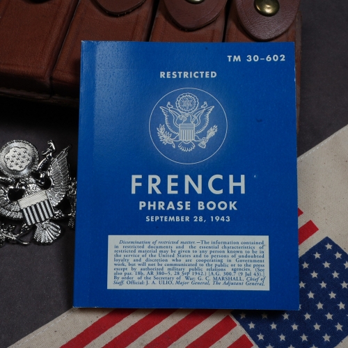二戰美式 M1943諾曼底登陸 《法語短語手冊》