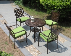 Leisure Cast Aluminum Tables And Chairs
