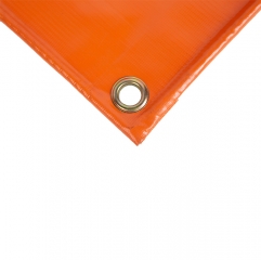橙色，重型耐高温PVC网涂层防水布
