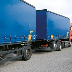 卡车/拖车罩用蓝色PVC大型篷布