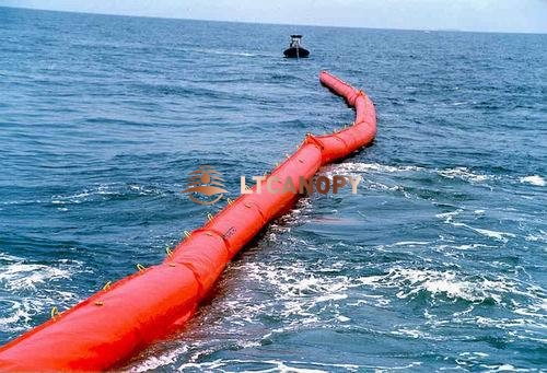 橙色聚氯乙烯围油栏/防护浮式围油栏/近岸浮式围栏/围油栏海藻屏障