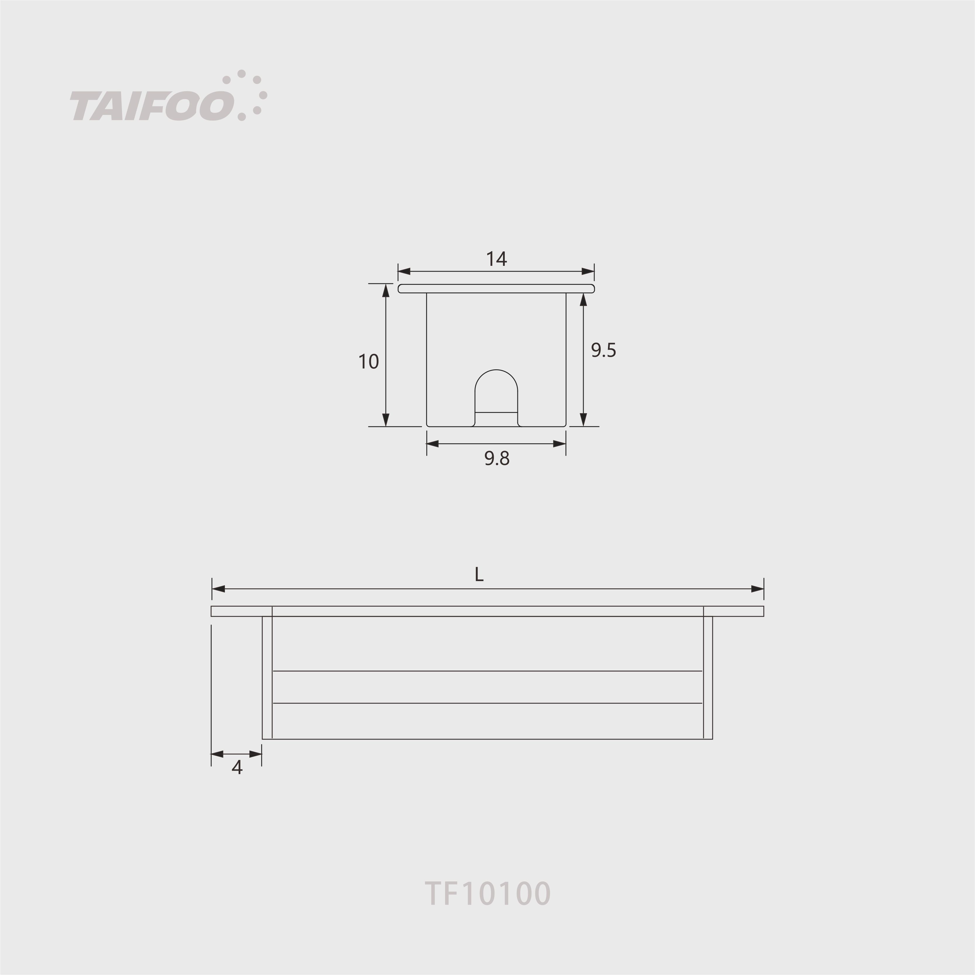 TF10100 嵌入式条形灯