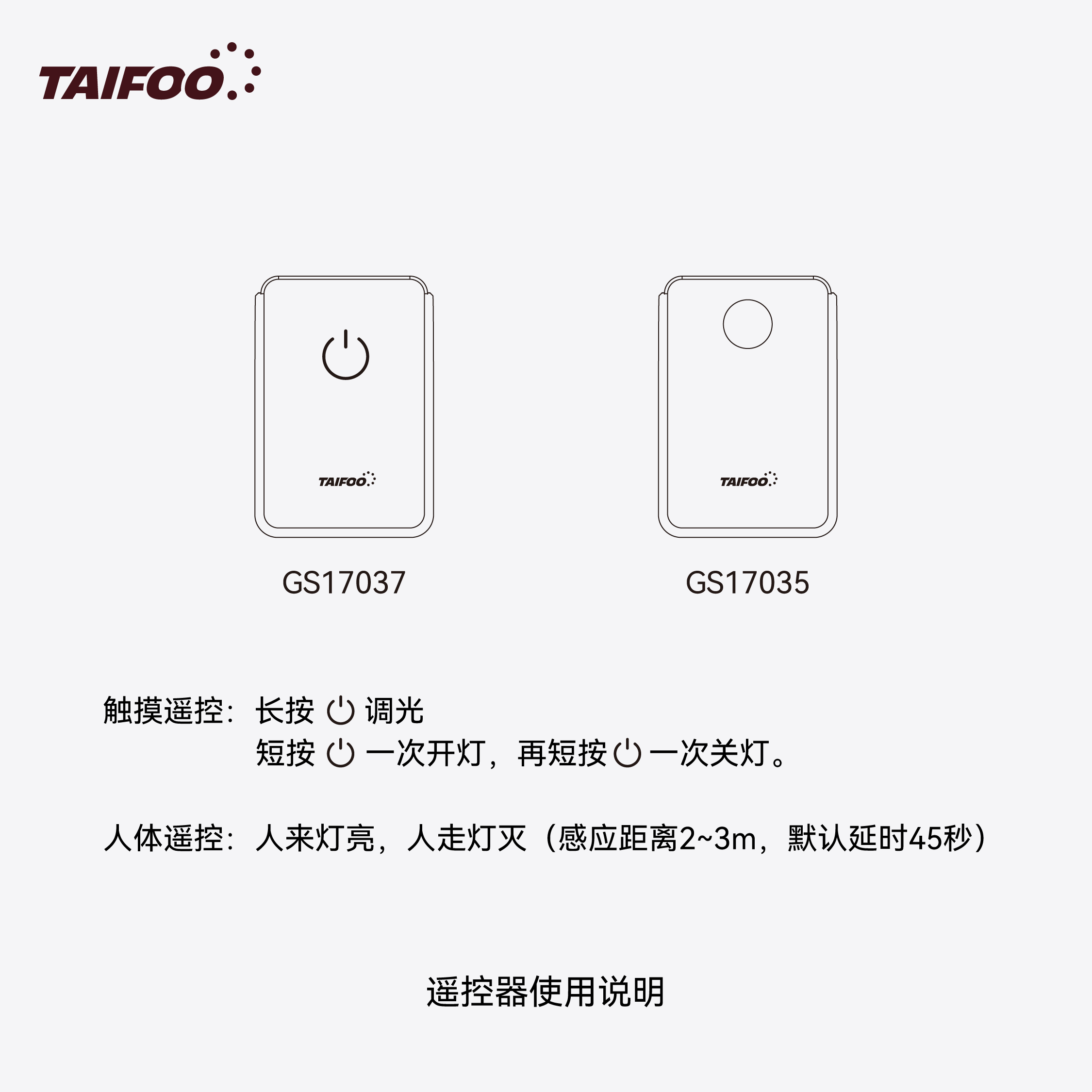GS17035 无线人体遥控器