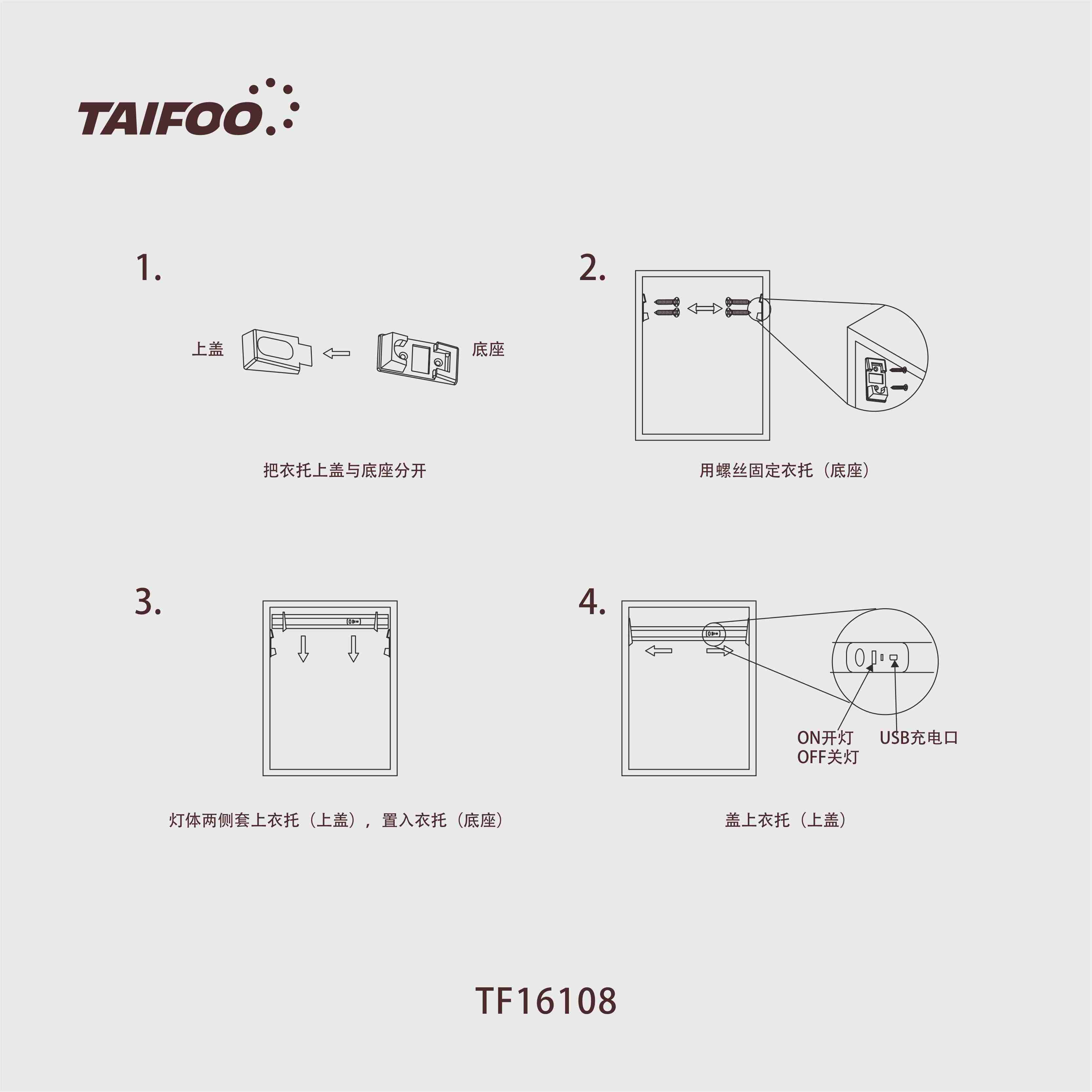 TF16108 人体感应衣通灯