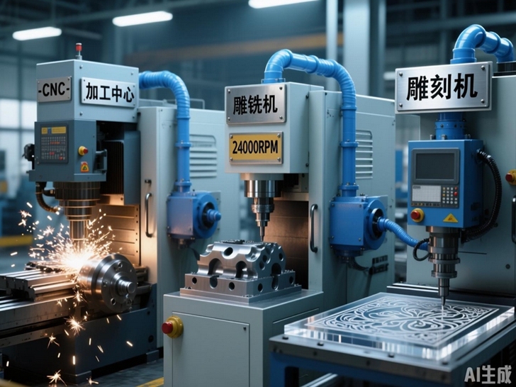 剖析：CNC加工中心、雕銑機(jī)與雕刻機(jī)的區(qū)別及適配制冷方案
