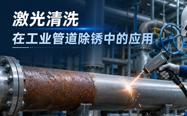 激光清洗在工业管道除锈中的应用(示意图)