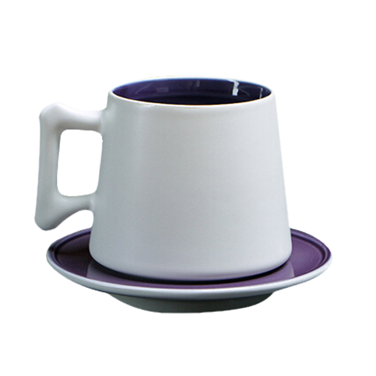 手工杯子 手工咖啡杯 高级咖啡杯带碟陶瓷咖啡杯咖