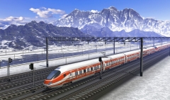 Remote real-time monitoring of safe operation sections of high-speed rail, railway and rail transit