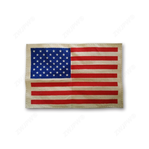 二战美式国旗臂章 纯棉布（复刻影视道具）