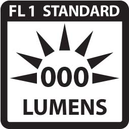 Total light output is measured in Lumens.