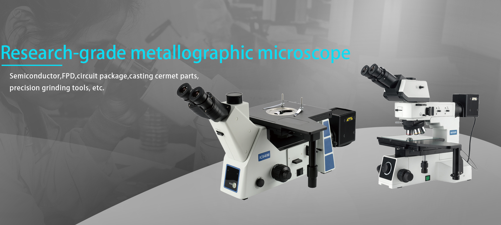 Metallographic electron microscope