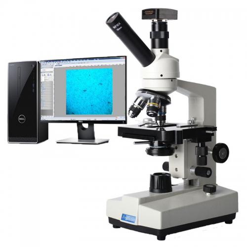 SWG-2600C-500 single eye TV biomicroscope 40x-1600x