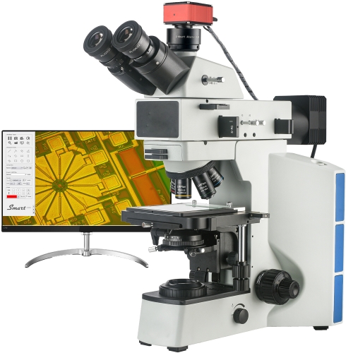 50X-500X Electronic Metallurgical Microscope with 4KHD Camera,Capable of Measurement,Photography,and Video Recording