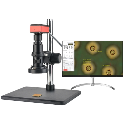 SWG-4KHD800 21X-215X 高清工业测量电子显微镜 4K相机可与电脑连接