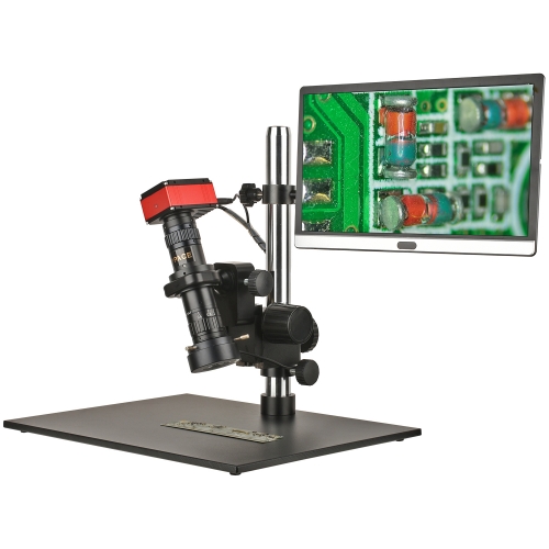 23X-193X HD Industrial Electron Microscope 360 ° Rotating Bracket 4K Measurement Camera 15.6-inch Monitor