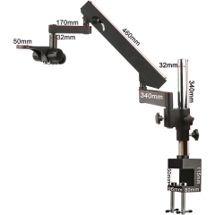 Microscope Folding Bracket 50mm Fixing clip Lens Frame Diameter 50mm