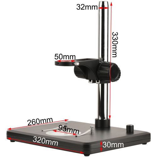 Electron Microscope Bracket,Base with LED Light Source 12V 6W Column height 340mm