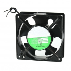 Cooling Fan 120x120x38mm 5 Blades Metal Frame Axial Flow AC 220/240 V 0.14 A 22 W 2 wire connection  designed for using in