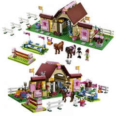 Girls Friends Heartlake Stables Building Blocks Bricks Set Mia's Farm Horse Figures Compatible Legoinglys Friends Toys Model