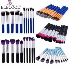 ELECOOL 10/4/1pcs Makeup Brushes Set Powder Foundation Eye shadow Lip Maquiagem Beauty Make up Brushes Cosmetics Hot saling