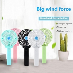 USB Charging Summer Cooler Portable Fan Mini Handheld Desk Fans Rechargeable ABS Portable Office Outdoor Household Travel