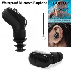 DOITOP Mini IP68 Waterproof Swimming Bluetooth Earphone Wireless Sport Running Music Stereo Diving Earphone Headsets Earbud O5