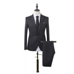 Luxury Men Wedding Cotton Suit Male Blazers Men Suit Slim Fit Suits For Men Costume Business After opening Retort Collar