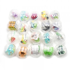 Novelty Mini Transparent Surprise Egg Cartoon Surprise Ball Capsule Toys for Children Kids Gifts