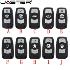 JASTER creative fashion gift Plastic car key usb pen drive memory stick usb 2.0 4G 8G 16G 32G 64G free shipping memory U disk