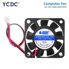 YCDC Video Chip 40x40mm 2 Pin Black Desktop CPU Cooler 40mm 2 Pin PC Fan Heatsink Cooler Cooling Fan DC 12V 4010 Model