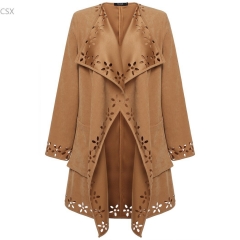 MwOiiOwM  new spring fashion/Casual women's Trench Coat long Outerwear loose clothes for lady good quality Outerwear Overcoat