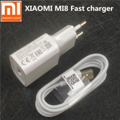 Original EU xiaomi Fast charger for mi 9 8 mi8 mi9 mi6 mix 3 2 2s a1 a2 max 6 QC 3.0 quick charge adapter USB Type c cable