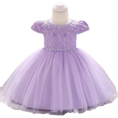 New Baby Girl Full Moon Birthday Dress Kids Christmas Wear Girl's Wedding Clothing Children's High quality Dress 3-24 months