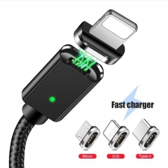 Magnetic USB Cable For iPhone Samsung S10 Type C Magnet Charger Data Charging Charge Micro USB Cable Mobile Phone Cables