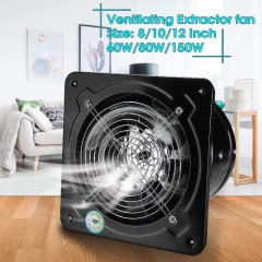 4/6/7/8/10/12/14/16inch Metal Booster Fan Extractor Exhaust fan Intake Ventilation Window Pipe Fan for Bathroom Toilet Kitchen