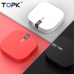 TOPK 10000mAh Power Bank Dual USB Mini Portable Mobile Phone External Battery Powerbank for iPhone Samsung Xiaomi