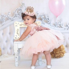 Gorgeous Baby Events Party Wear Tutu Tulle Infant Christening Gowns Children's Princess Dresses For Girls Toddler Evening Dress