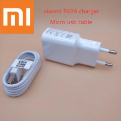 originalfor xiaomi mi a2 lite Charger 5V/2A EU wall power adapter For redmi 6 5 6a 5a 4a note 5 pro 3 6 4x s2 4 &amp;Micro usb cable