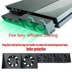 HobbyLane Cooling Fan For PS4 Console Cooler For PS4 USB External 5-Fan Super Turbo Temperature Control For Playstation 4 d25