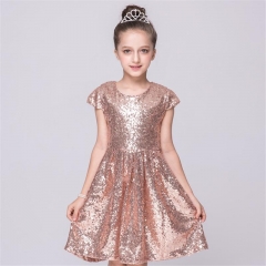 girls sequins princess dress children's wear dress sleeves little dress girl clothing kids dress chinese clothes baby girl dress