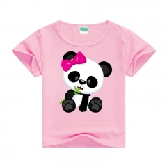 New 2019 Kids T Shirt Cartoon Funny Panda T-shirts Summer Costume Baby Boys Girls Clothing Children T Shirts Children's Wear