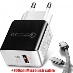 With Micro usb cable